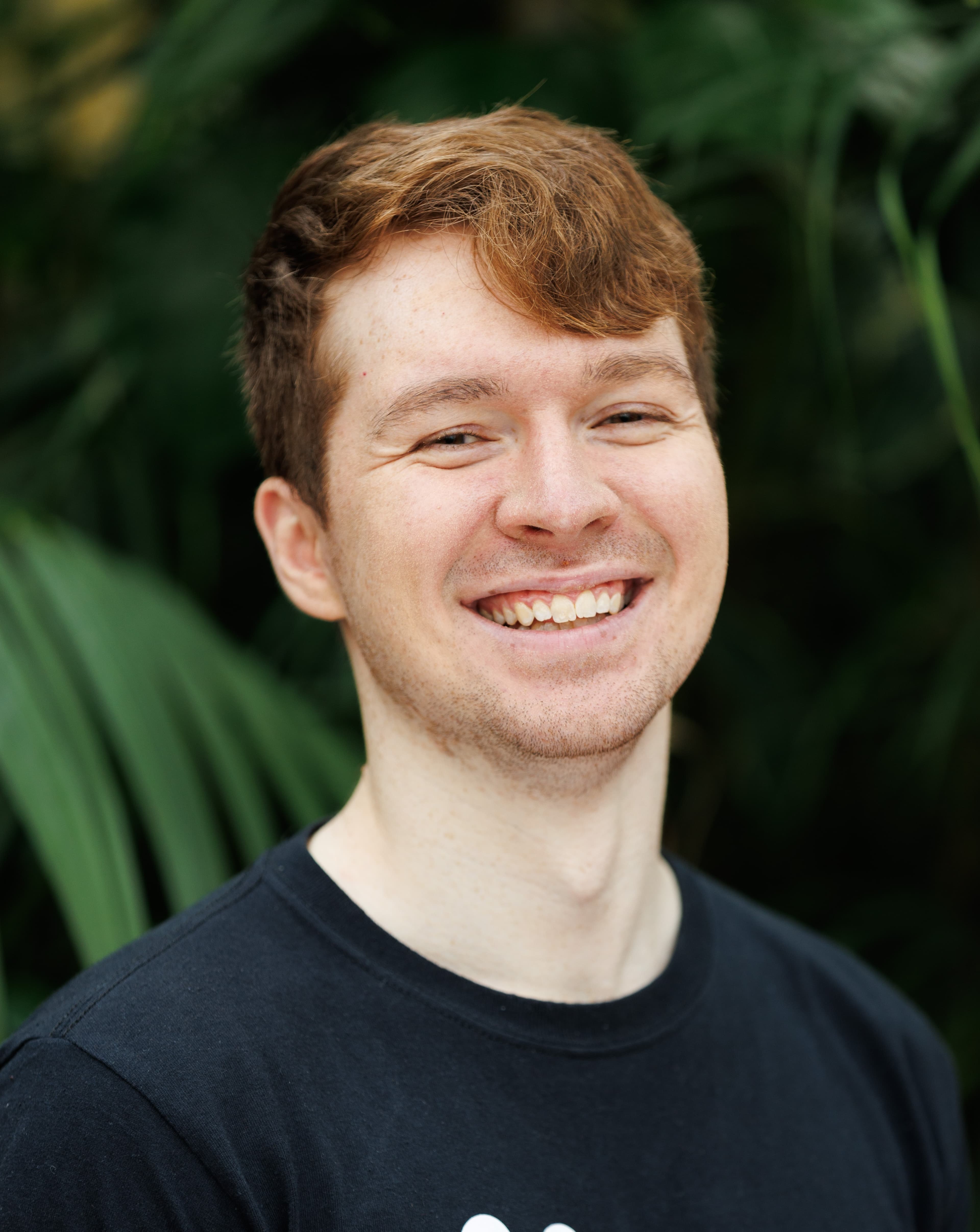 Young man smiling