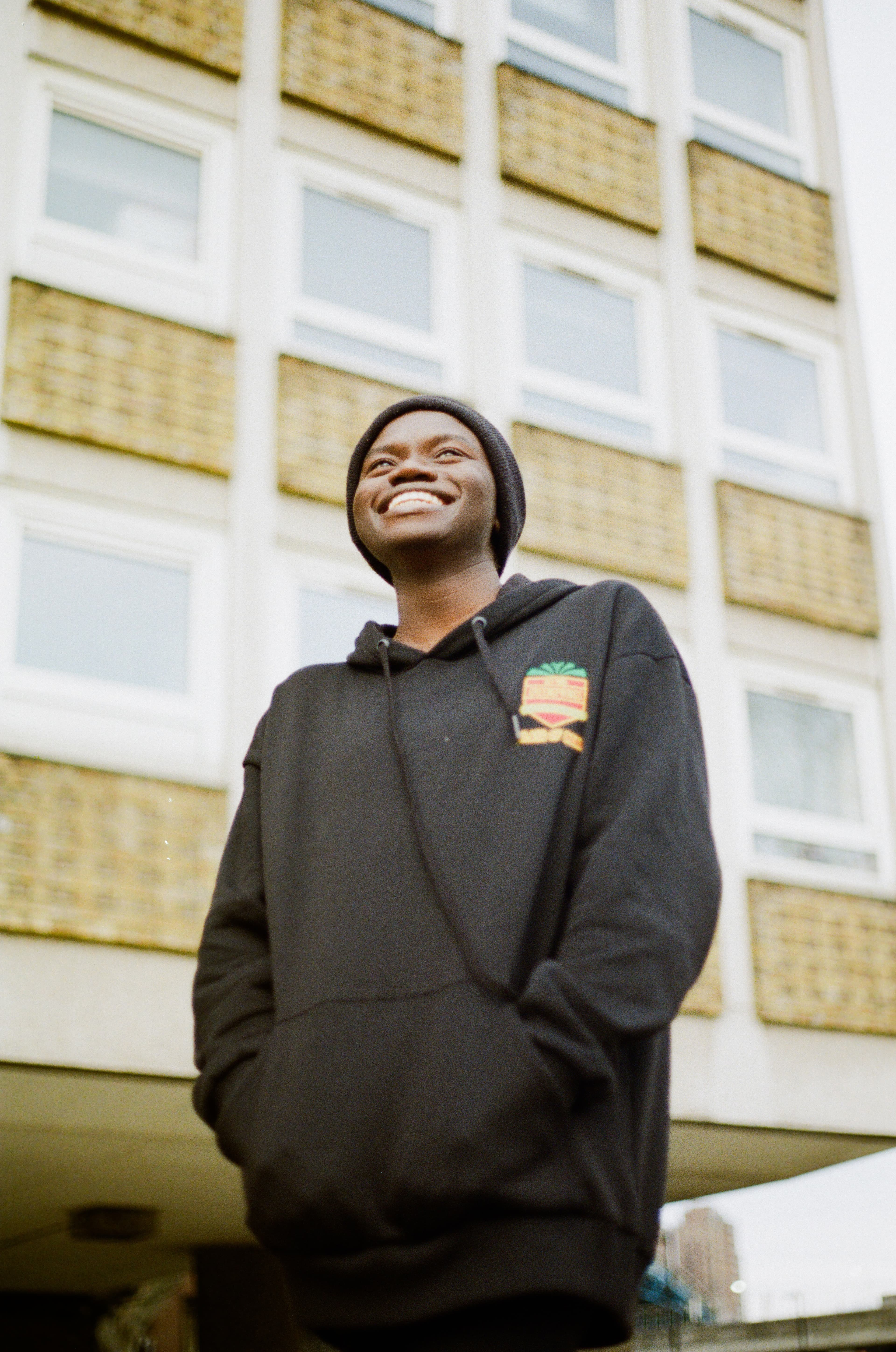 Young man smiling